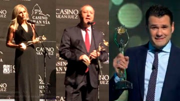 Sandra Golpe, Iñaki López y Julián Cabrera recogen sus Antenas de Oro