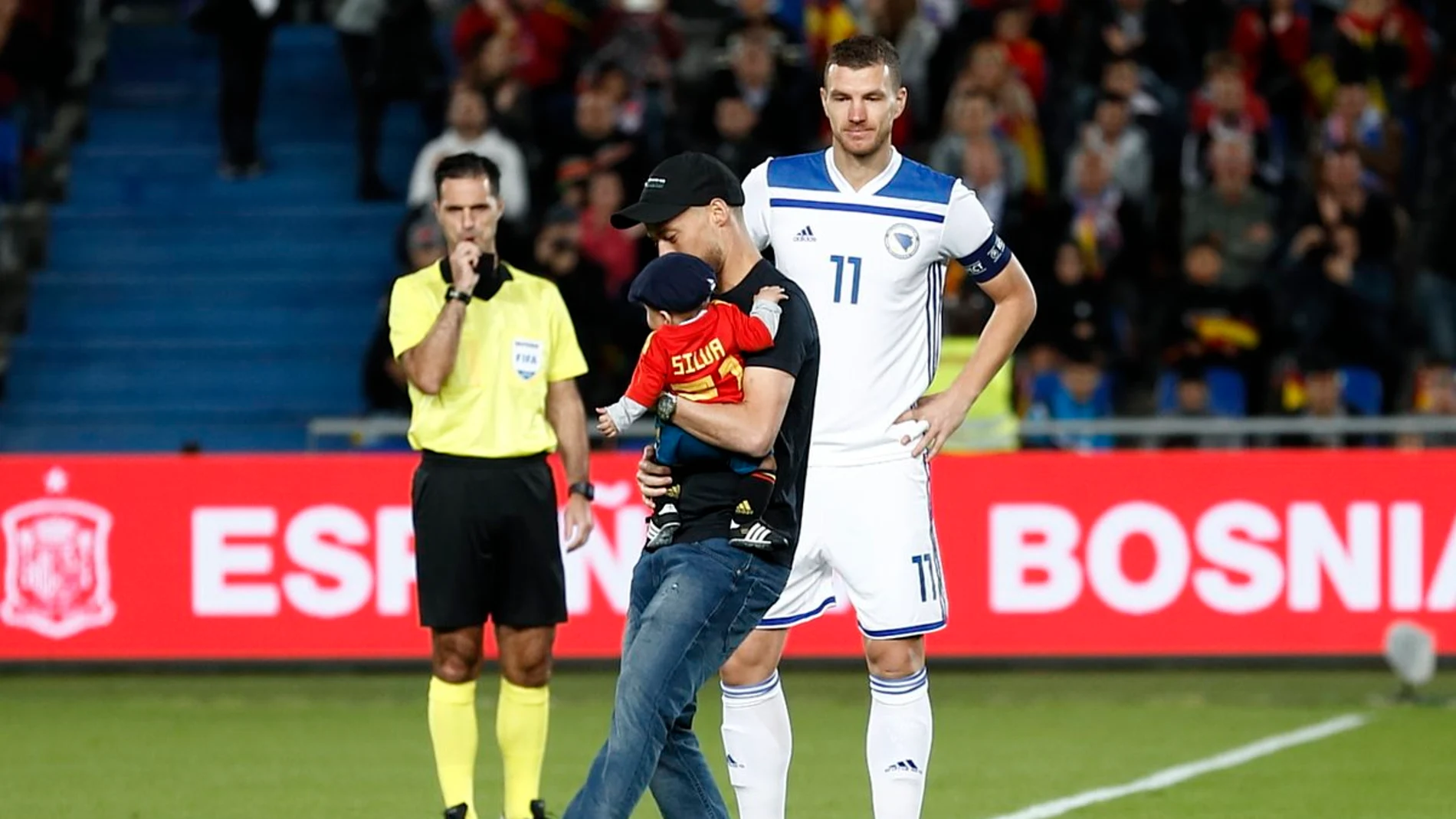 David Silva, con su hijo David Silva, con su hijo