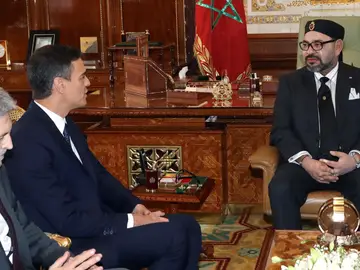 Pedro Sánchez y Mohamed VI en una imagen de archivo Pedro Sánchez y Mohamed VI en una imagen de archivo