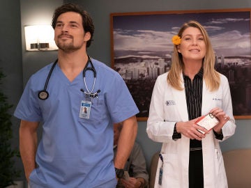 Andrew DeLuca y Meredith en 'Anatomía de Grey'