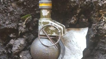 La granada encontrada en el estadio del Ituzaingó