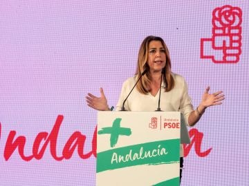 La presidenta de la Junta de Andalucía y candidata del PSOE a la reelección, Susana Díaz