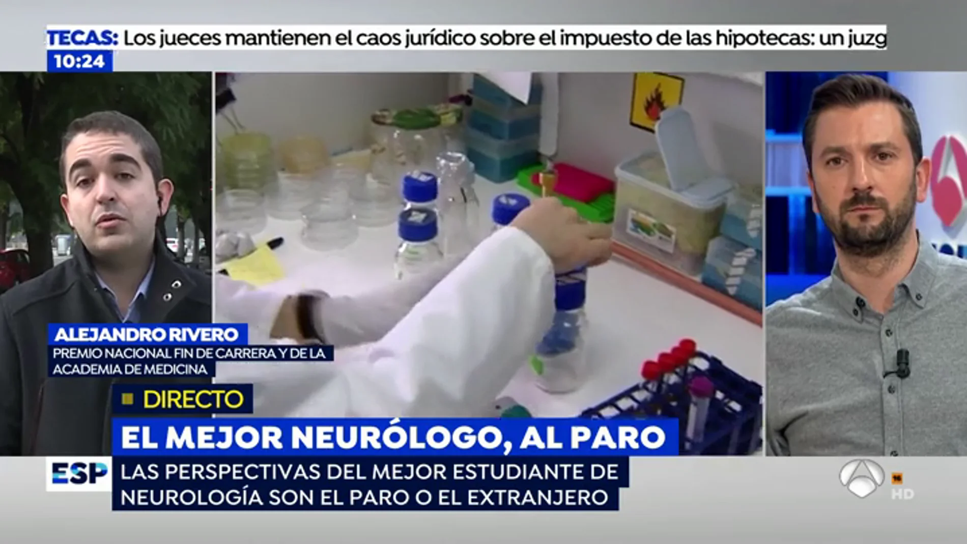 El mejor neurólogo de España, al paro: "Mi perspectiva es recorrer España entregando currículos"