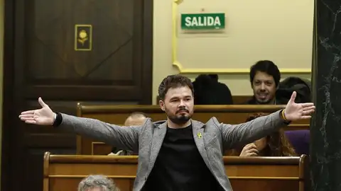 El portavoz de ERC, Gabriel Rufián El portavoz de ERC, Gabriel Rufián