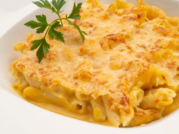 Macarrones con crema de calabaza y queso Macarrones con crema de calabaza y queso