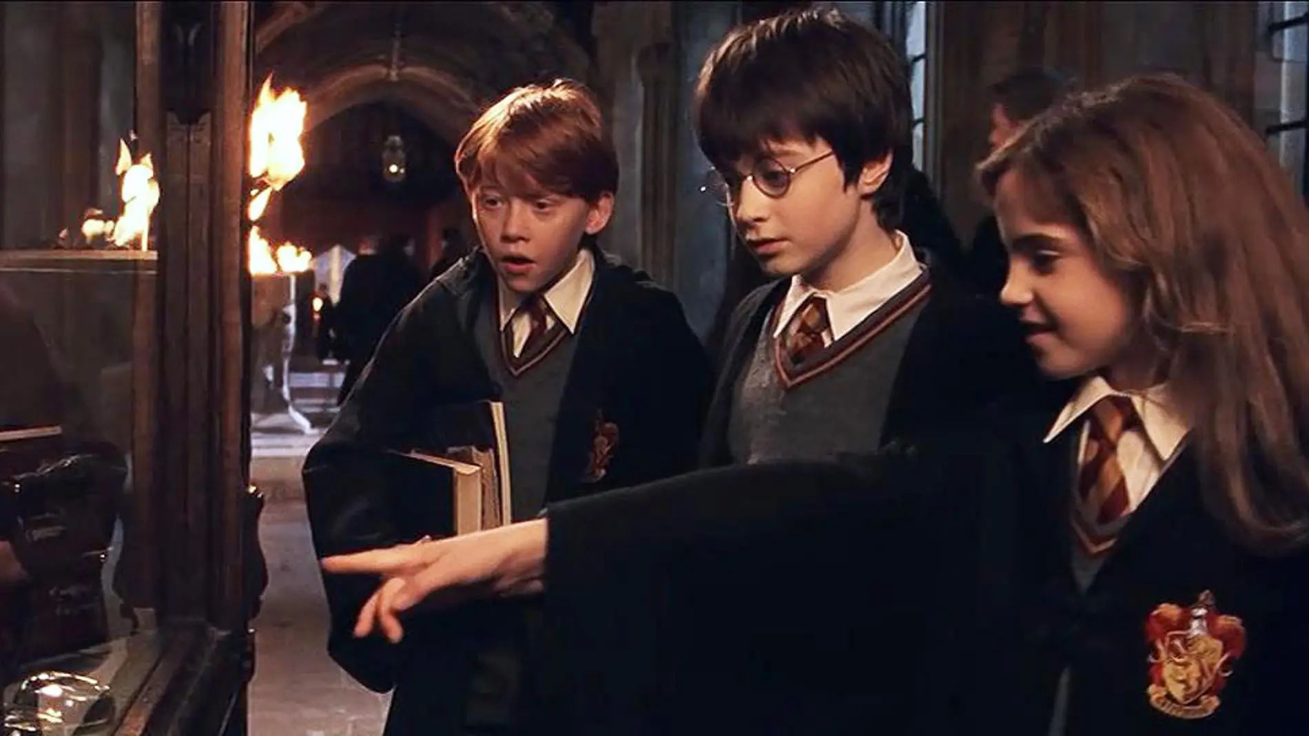 Hermione, Harry Potter y Ron