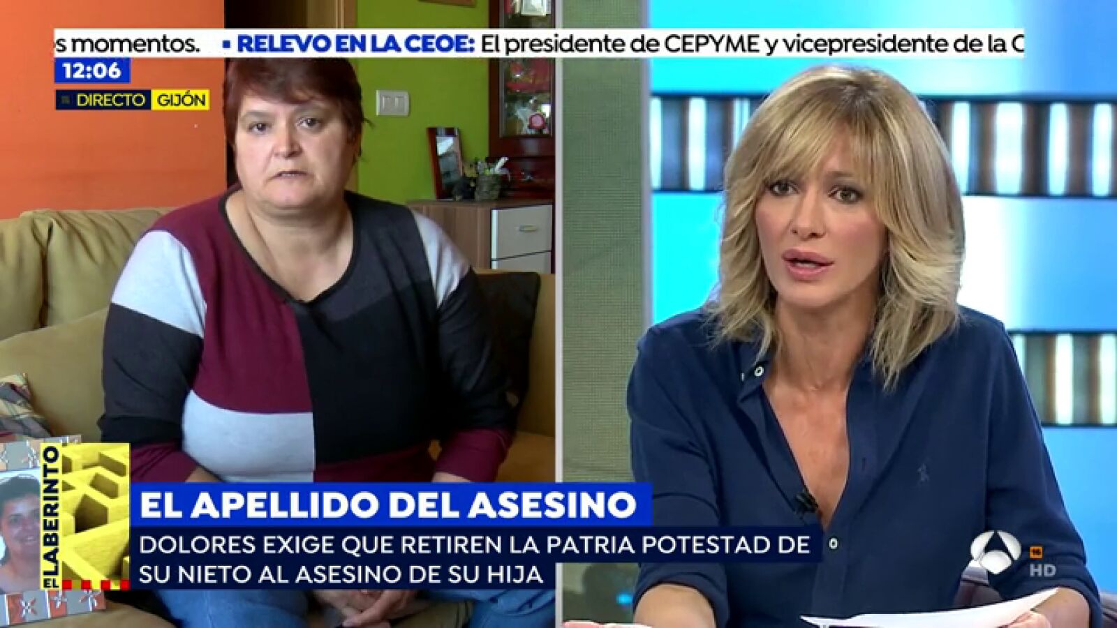 Una abuela exige que retiren la patria potestad de su nieto al asesino de su hija: 