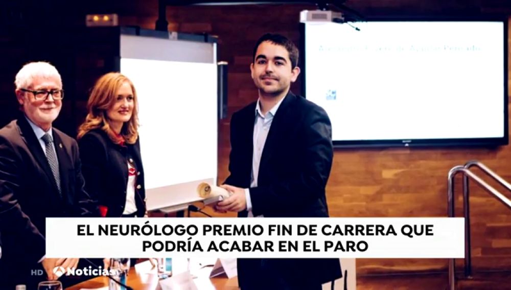 Alejandro, el mejor neurólogo más joven de España, podría quedarse sin trabajo: "Tenemos un perspectiva laboral muy complicada"