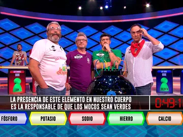 El color verde de los mocos desconcierta a 'Los Lobos' en '¡Boom!' El color verde de los mocos desconcierta a 'Los Lobos' en '¡Boom!'
