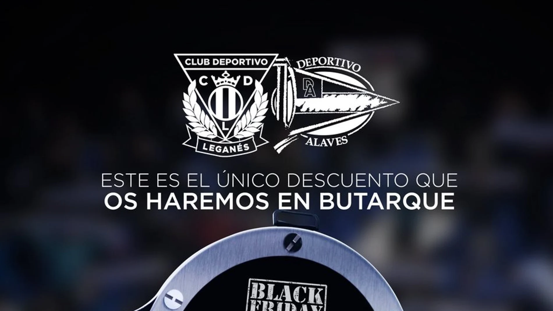 La imagen del Leganés para promocionar el partido contra el Alavés La imagen del Leganés para promocionar el partido contra el Alavés