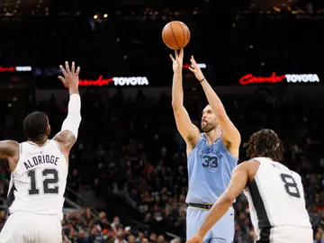 Marc Gasol, en acción ante los Spurs Marc Gasol, en acción ante los Spurs