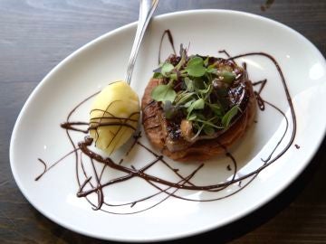 Foie con helado y ensaimada