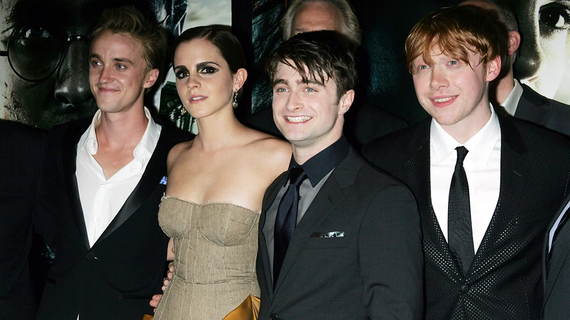 Tom Felton, Emma Watson, Daniel Radcliffe y Rupert Grint