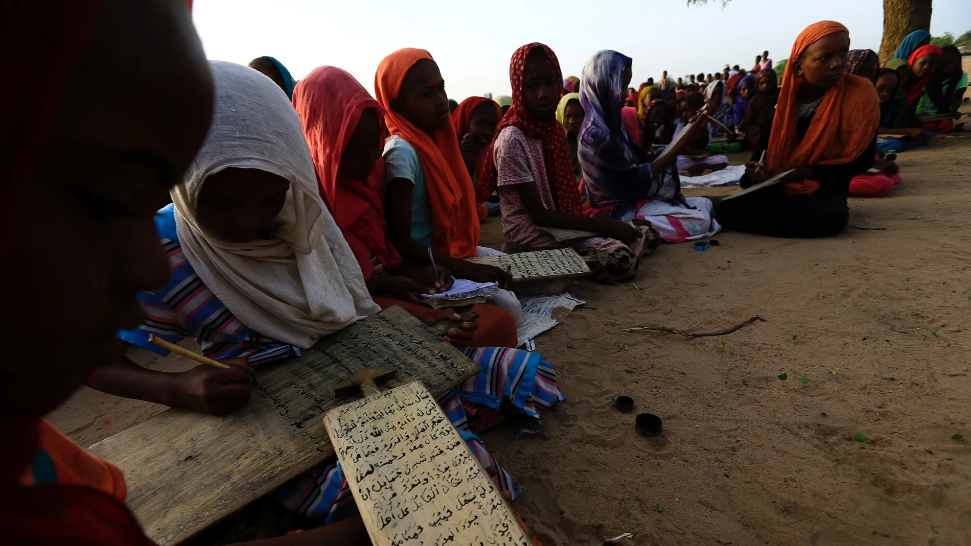 Varias niñas en Sudán del Sur Varias niñas en Sudán del Sur