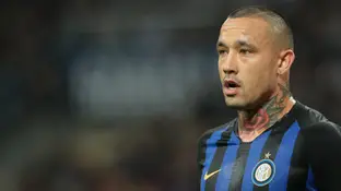 Nainggolan, durante un partido cuando militaba en el Inter Nainggolan, durante un partido con el Inter