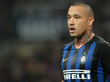 Nainggolan, durante un partido cuando militaba en el Inter Nainggolan, durante un partido cuando militaba en el Inter