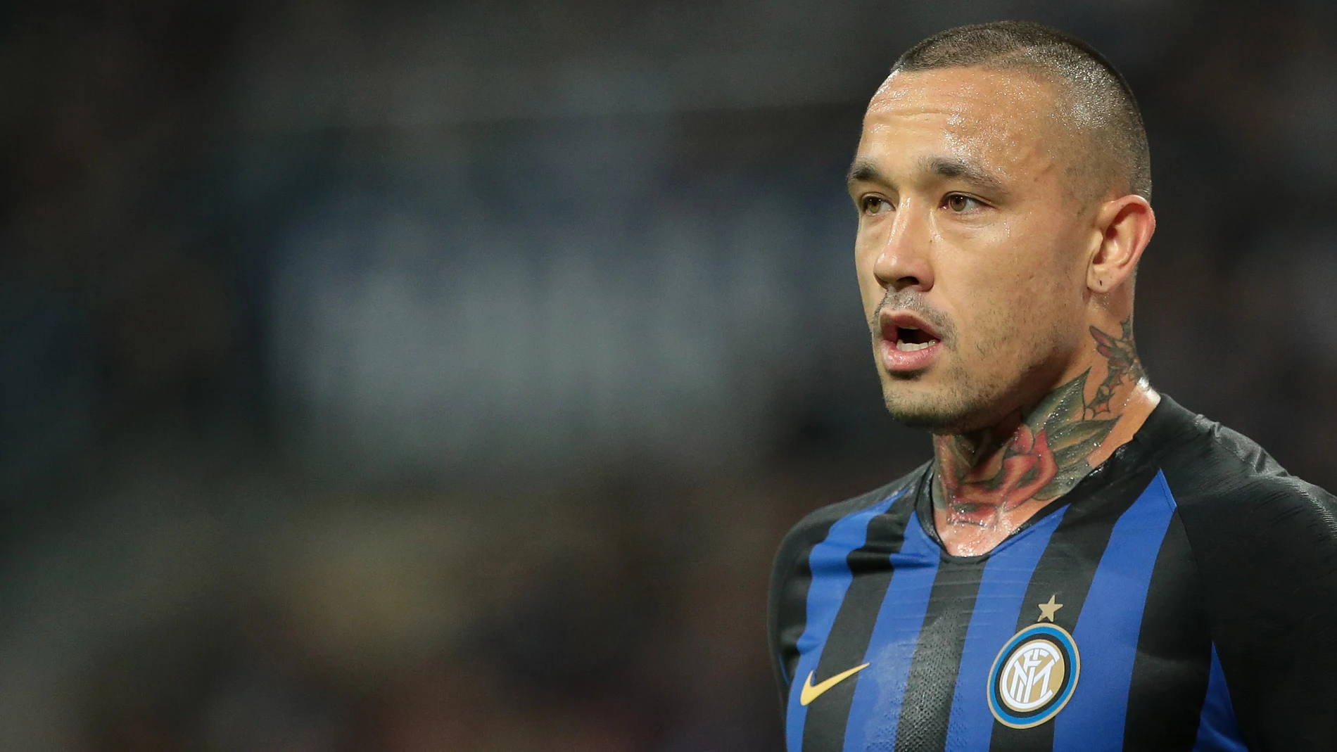 Nainggolan, durante un partido cuando militaba en el Inter Nainggolan, durante un partido cuando militaba en el Inter