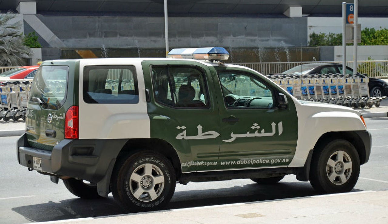 Coche de la Polic&iacute;a de Dubai