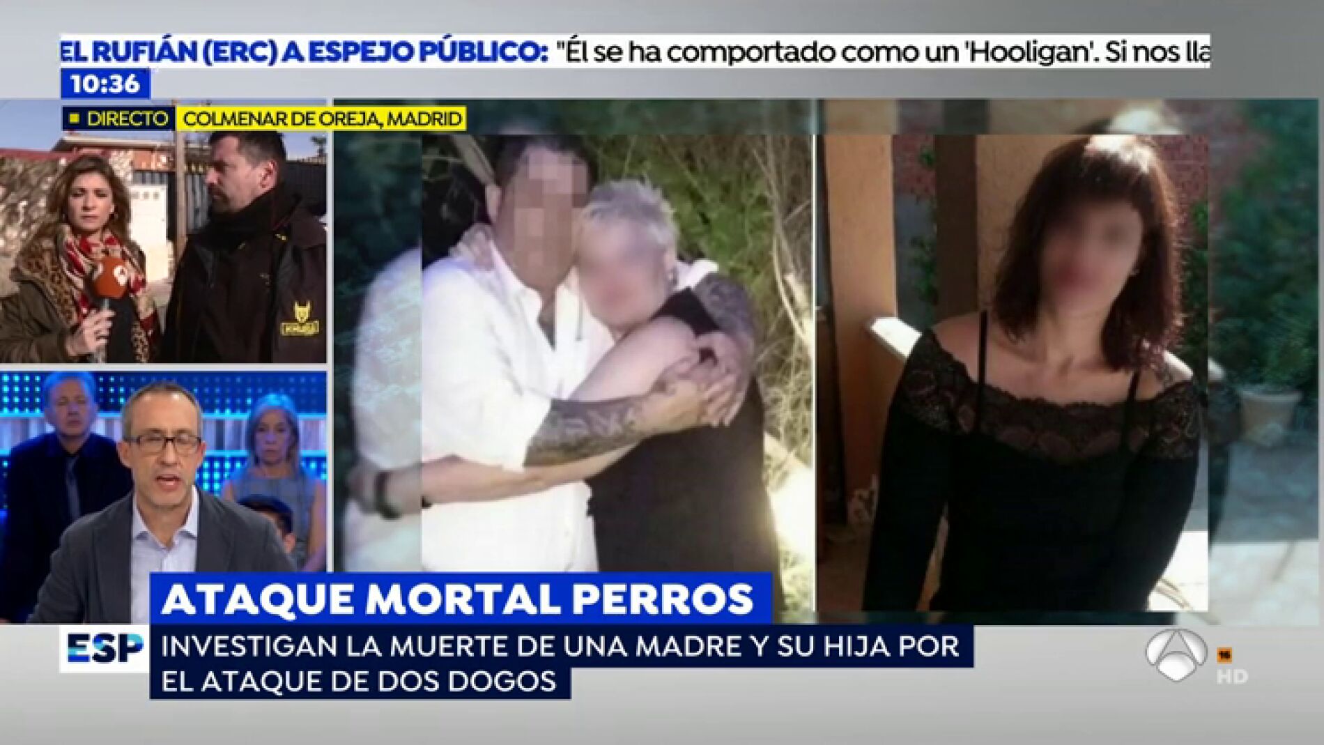 Agresi&oacute;n mortal de dos perros a una madre y una hija.