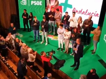 Lugar del mitin de Susana Díaz que ha tenido que ser suspendido Lugar del mitin de Susana Díaz que ha tenido que ser suspendido