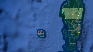 Isla Sentinel del Norte, en el Oc&eacute;ano &iacute;ndico