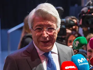 Enrique Cerezo atiende a los medios de comunicación Enrique Cerezo atiende a los medios de comunicación