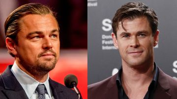 Leonardo DiCaprio y Chris Hemsworth.
