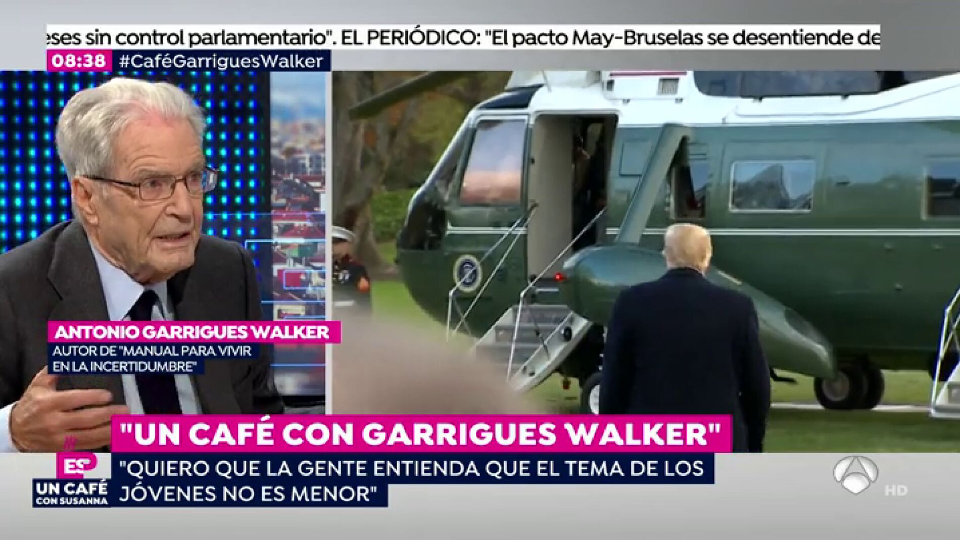 Garrigues Walker presenta su nuevo libro 'Manual para vivir en la era de la incertidumbre': "Los j&oacute;venes empiezan a pensar que la democracia no es el mejor sistema"