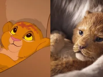 Comparación de 'El Rey León' original y el remake Comparación de 'El Rey León' original y el remake