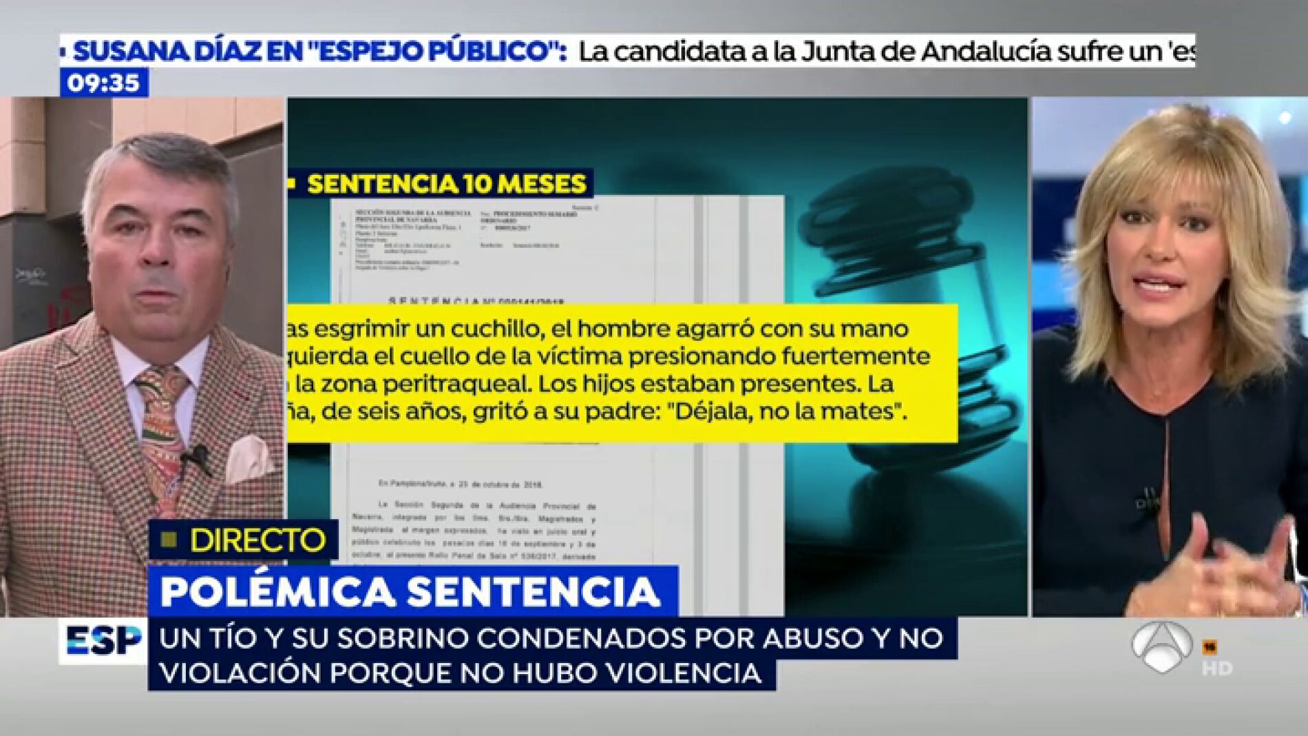 El enfado de Susanna Griso con el juez de La Manada.