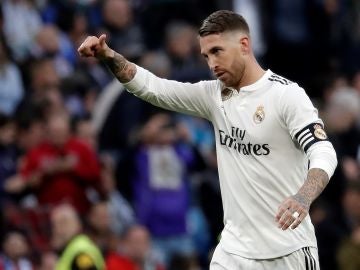 Sergio Ramos, durante un partido