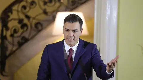 Pedro Sánchez durante su comparecencia en La Habana Pedro Sánchez durante su comparecencia en La Habana