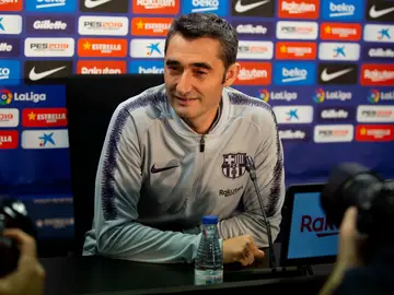 Ernesto Valverde, en rueda de prensa Ernesto Valverde, en rueda de prensa