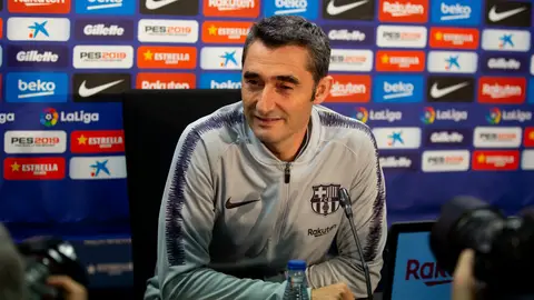 Ernesto Valverde, en rueda de prensa Ernesto Valverde, en rueda de prensa