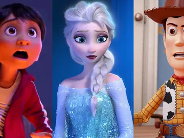 'Toy Story', 'Frozen' y 'Coco'  'Toy Story', 'Frozen' y 'Coco'