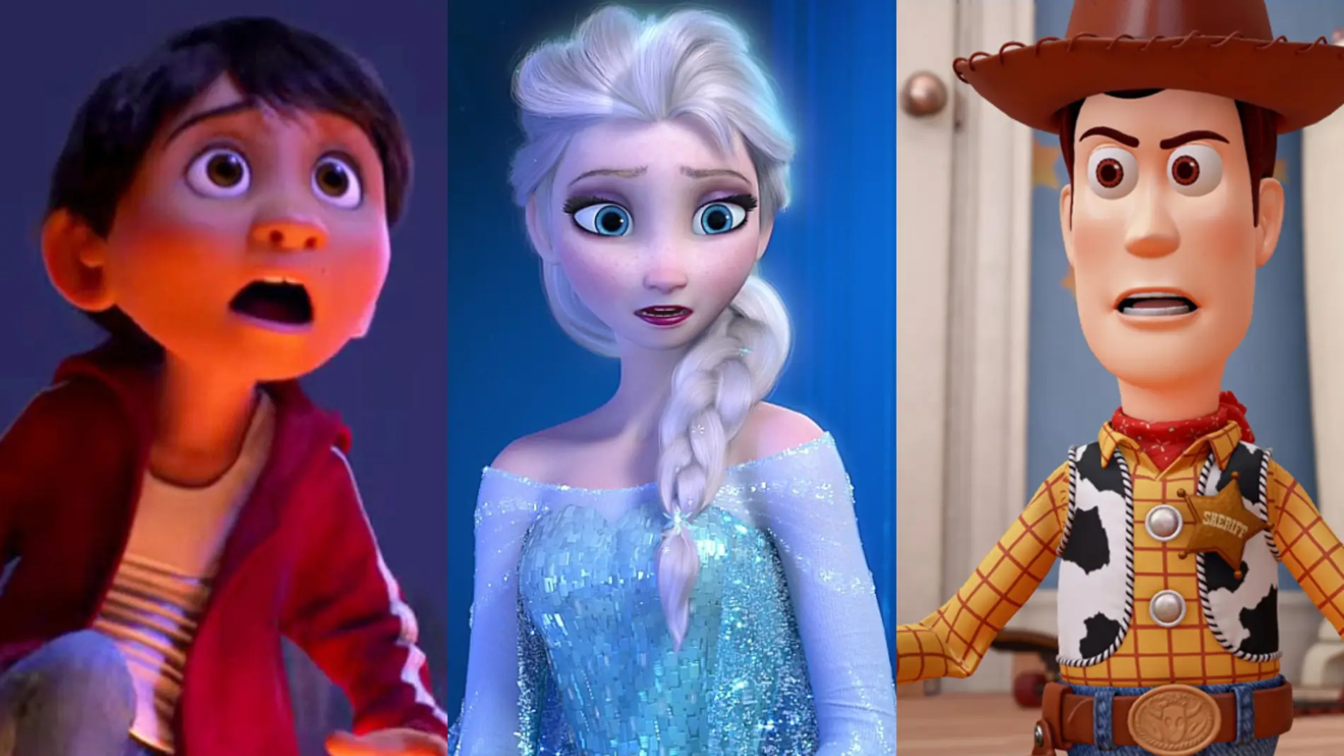 'Toy Story', 'Frozen' y 'Coco' 