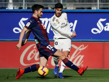 Momento del partido entre Eibar y Real Madrid Momento del partido entre Eibar y Real Madrid