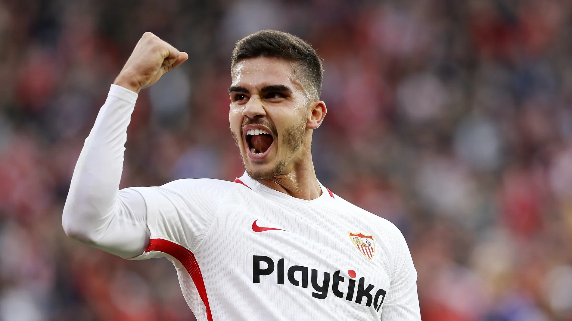 André Silva celebra su gol contra el Valladolid André Silva celebra su gol contra el Valladolid