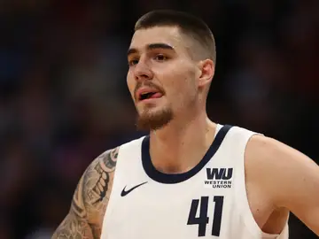 Juancho Hernangómez, con los Nuggets Juancho Hernangómez, con los Nuggets