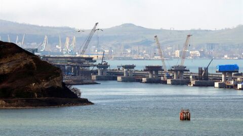 Una imagen del estrecho de Kerch (Rusia)