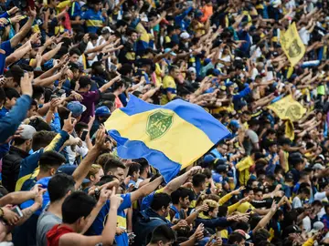 Aficionados de Boca Juniors, en el entrenamiento a puerta abierta en La Bombonera Aficionados de Boca Juniors, en el entrenamiento a puerta abierta en La Bombonera