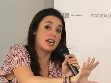 La portavoz de Unidos Podemos, Irene Montero La portavoz de Unidos Podemos, Irene Montero