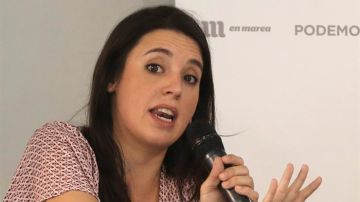 La portavoz de Unidos Podemos, Irene Montero