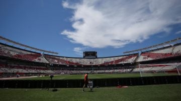 Vista del estadio Momumental en Argentina