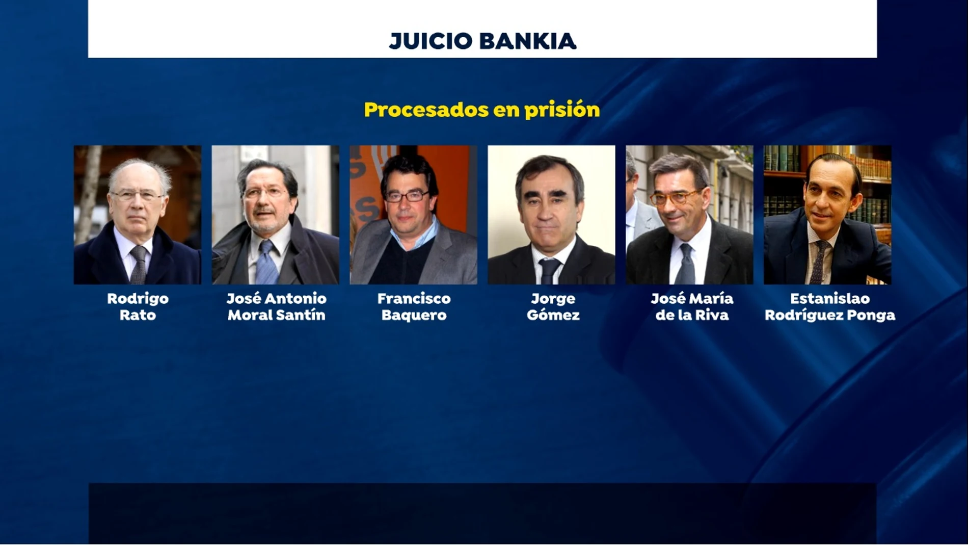 Procesados en el juicio de Bankia que ya están en prisión Procesados en el juicio de Bankia que ya están en prisión