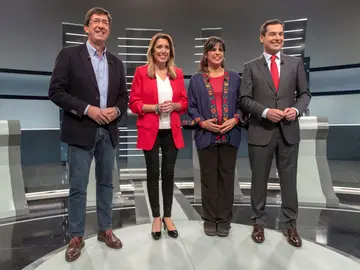 Los cuatro principales candidatos a la Presidencia de la Junta de Andalucía Los cuatro principales candidatos a la Presidencia de la Junta de Andalucía