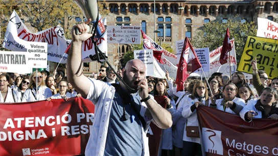 Huelga de médicos en Cataluña Huelga de médicos en Cataluña
