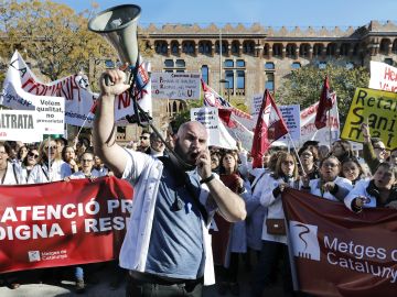 Huelga de médicos en Cataluña