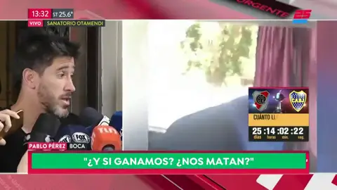 Pablo Pérez, jugador de Boca: "¡Es una vergüenza! No puedo jugar al fútbol así, en una cancha donde puedo llegar a morir" Pablo Pérez, jugador de Boca: "¡Es una vergüenza! No puedo jugar al fútbol así, en una cancha donde puedo llegar a morir"