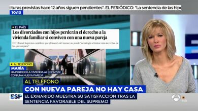La mujer que ha perdido la casa por convivir con su nueva pareja: 